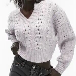 Cozy Lilac Knit Sweater